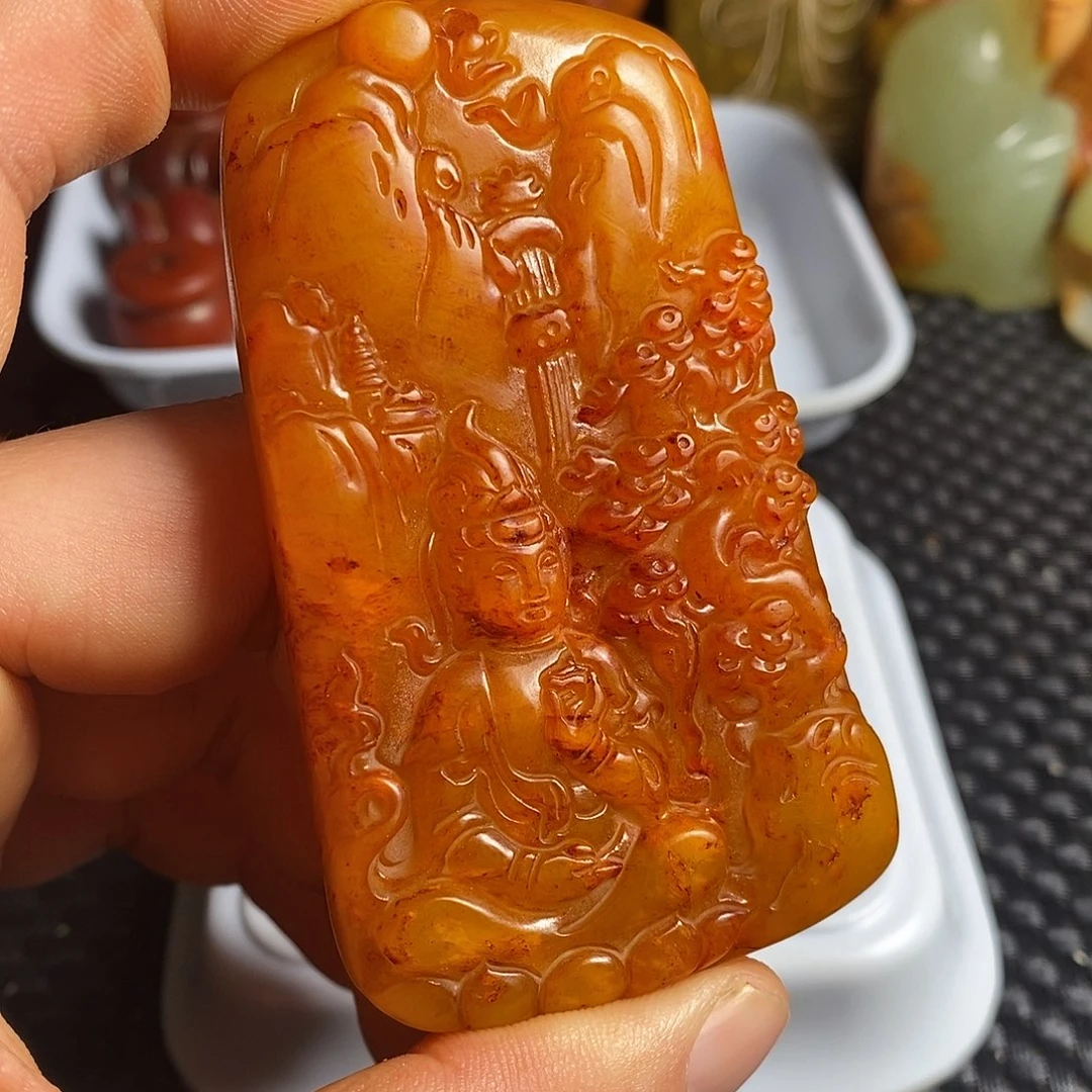 蛇纹石玉合金颈饰