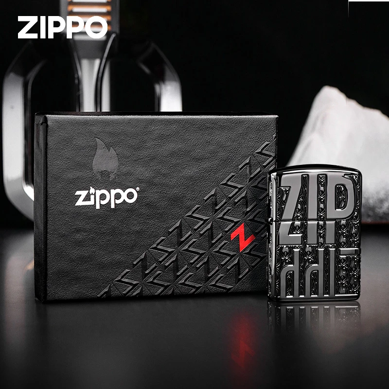 ZIPPO/之宝打火机原版黑冰精雕-挚臻典藏男女士节日礼遇TC9901DK