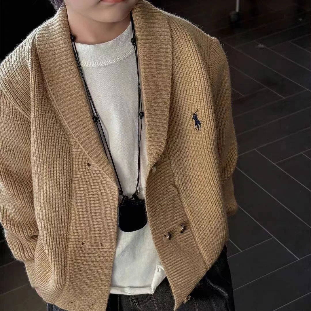 【W】儿童开衫毛衣亲子时尚休闲百搭春季宽松韩版秋季潮流