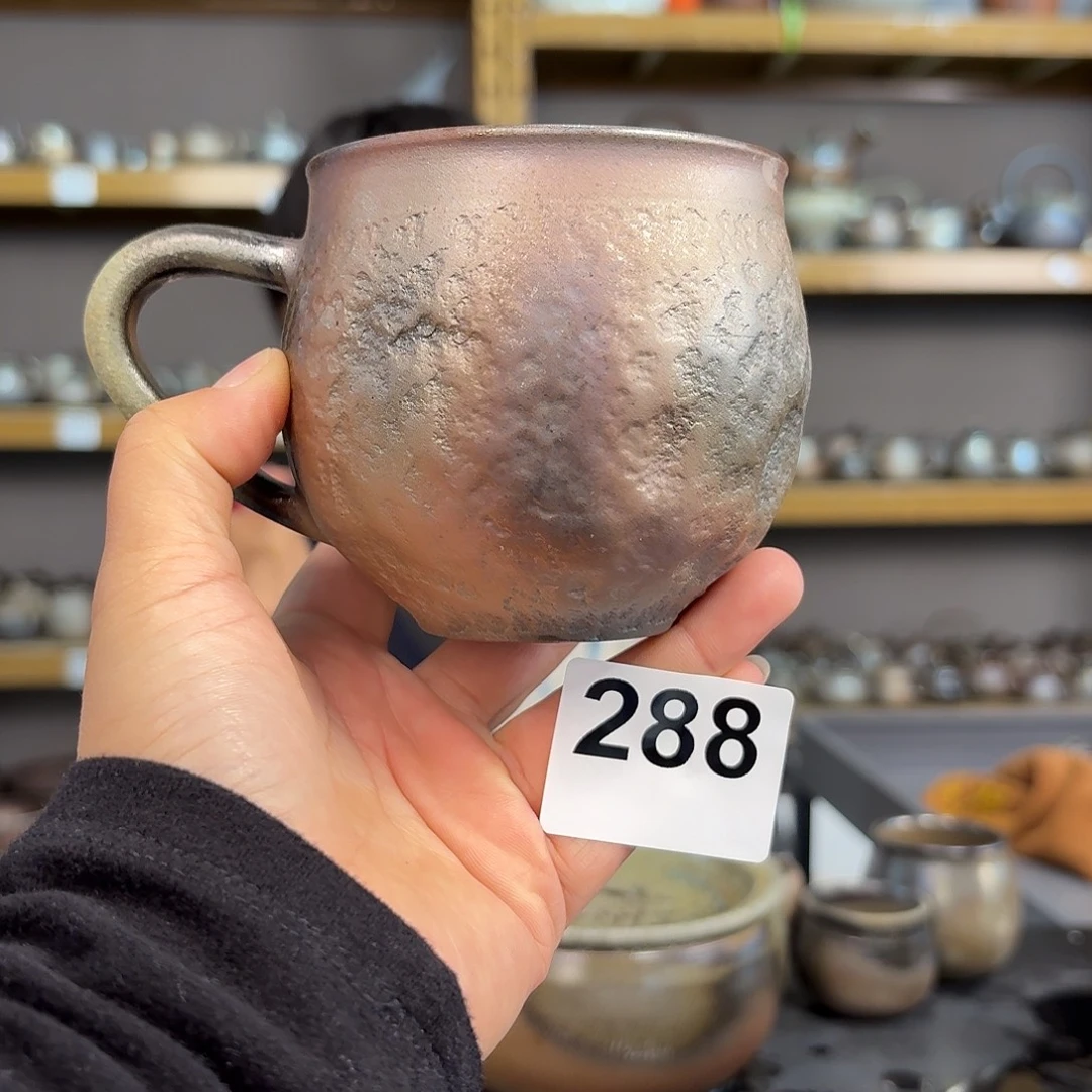 坭兴陶柴烧全手工原矿泥料杯280毫升