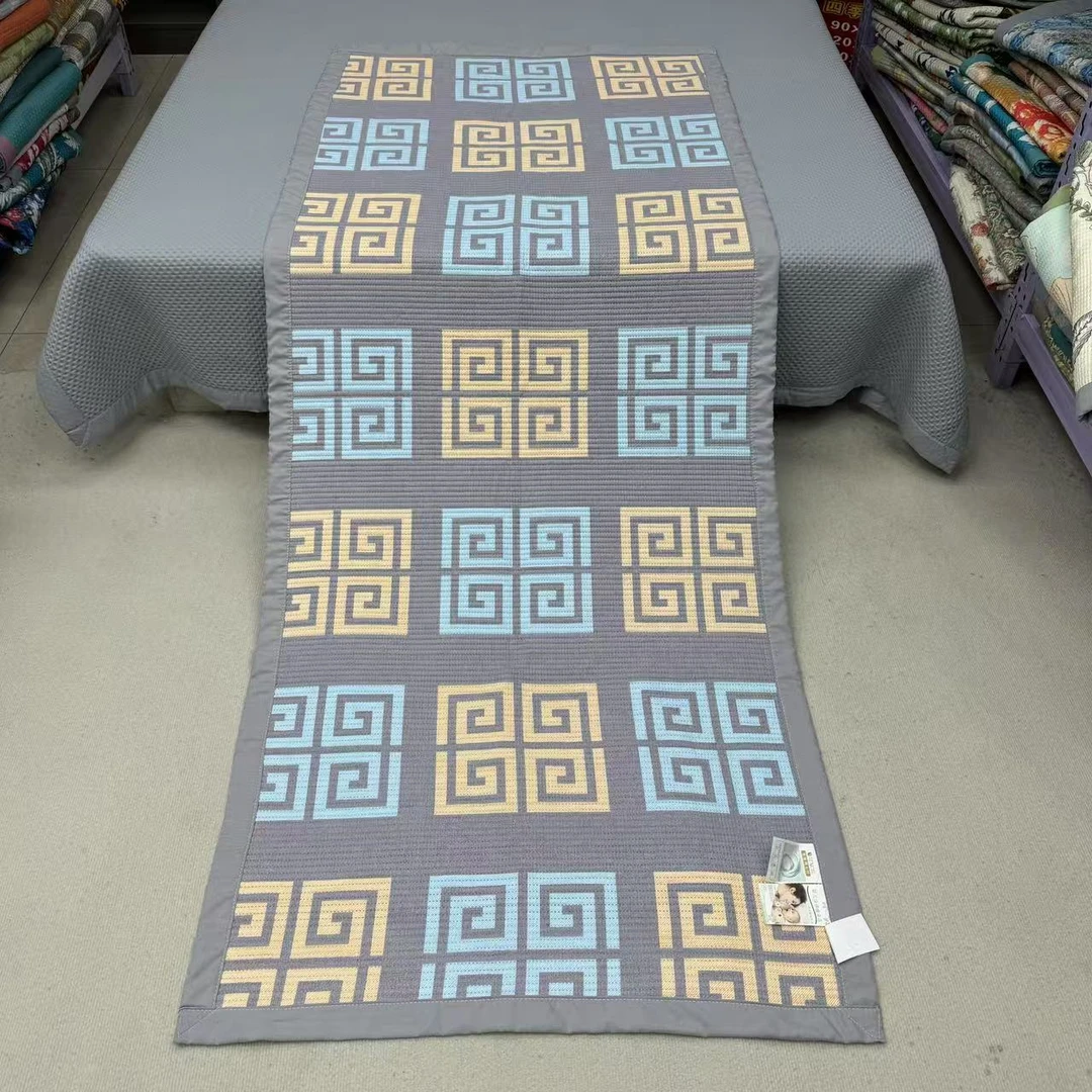 宫廷格120*220cm原棉木棉床盖加厚四季沙发垫学生宿舍床垫飘窗垫