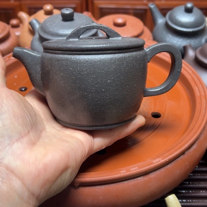 紫砂茶壶宜兴原矿天青泥料