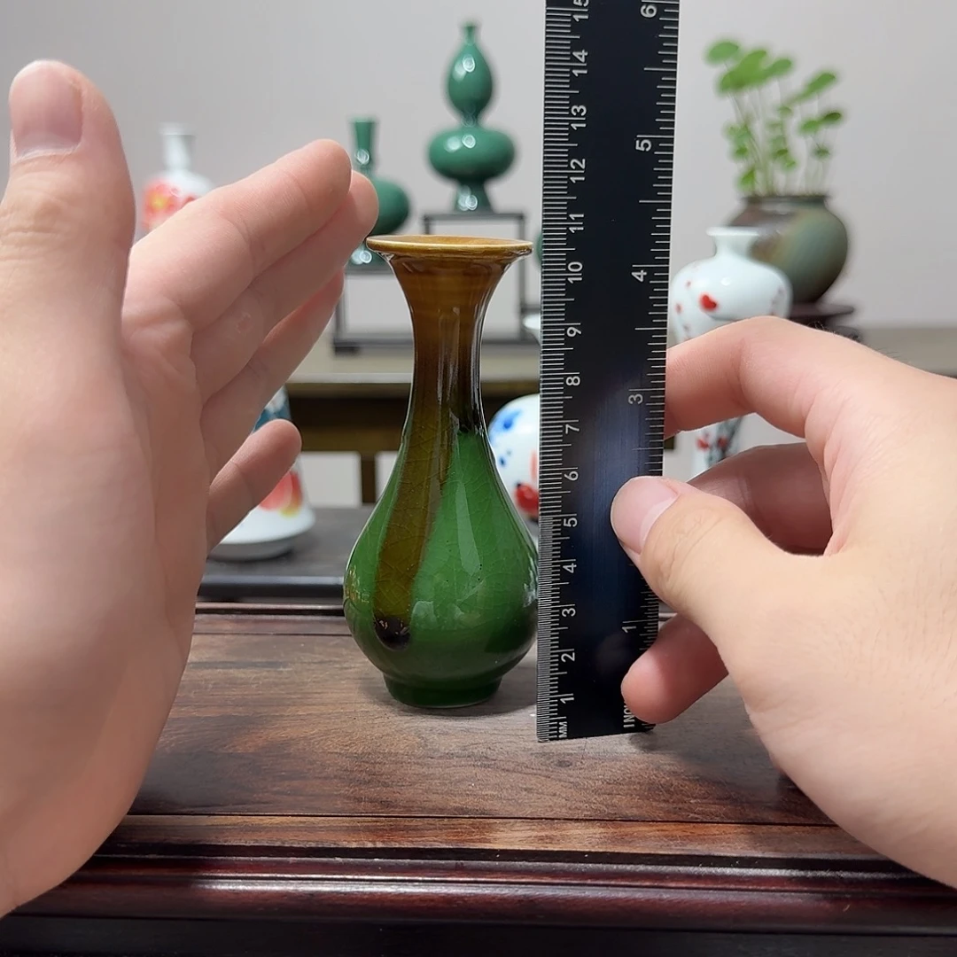 如***安陶瓷手工非常迷你小花器