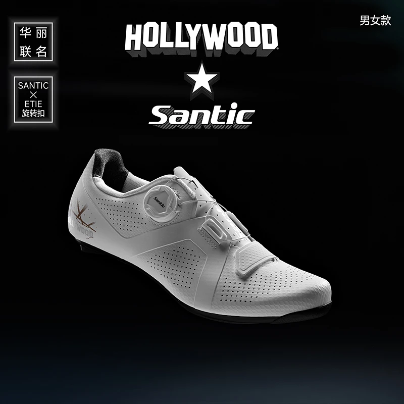 Santic/森地客美国hollywood联名款男女公路尼龙底骑行锁鞋  桥子