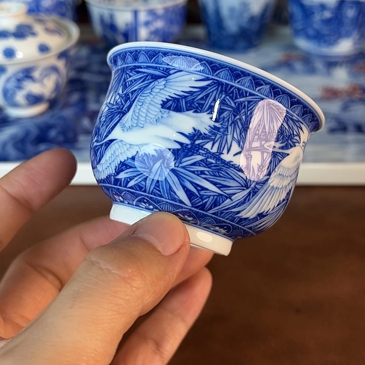 墨***琰瓷片景德镇全手工手绘陶瓷