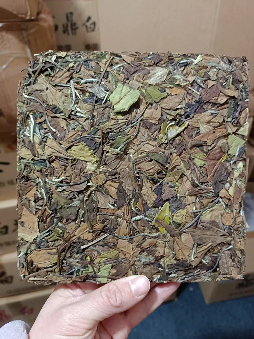 新品福利拍一发二 福鼎白茶2023年高山日晒老枞白露寿眉砖