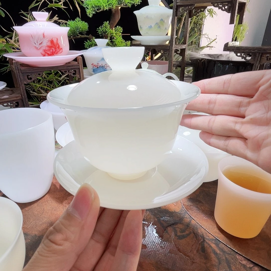 冰晶璞玉釉烧三才元宝150ml