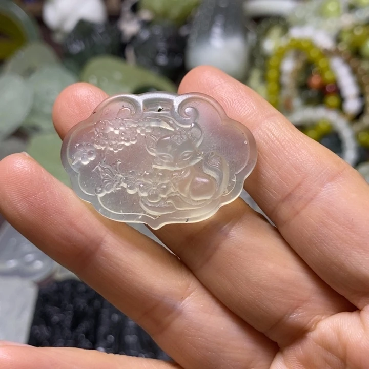 岫玉未镶嵌岫玉颈饰
