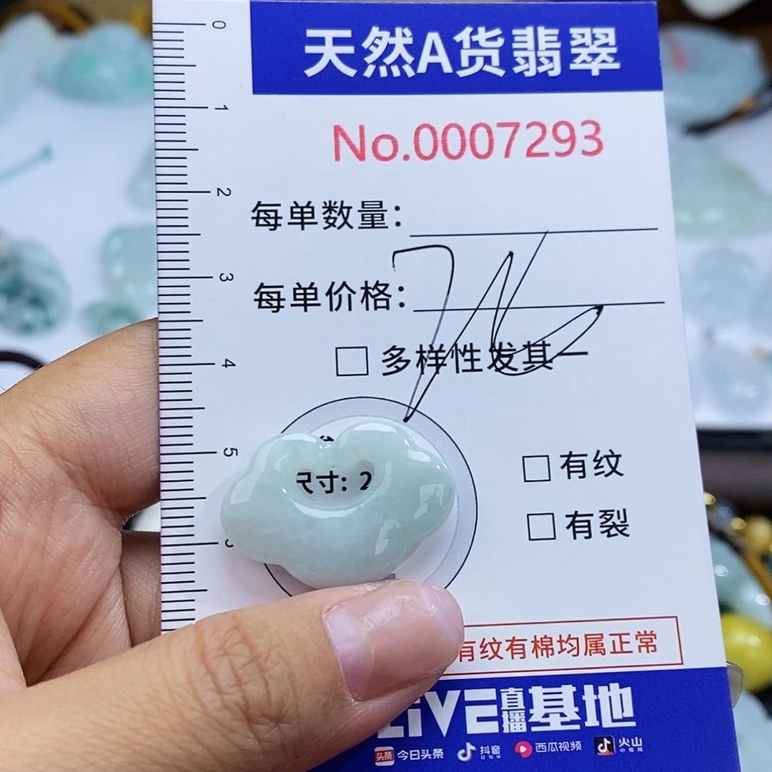 翡翠未镶嵌颈饰7293