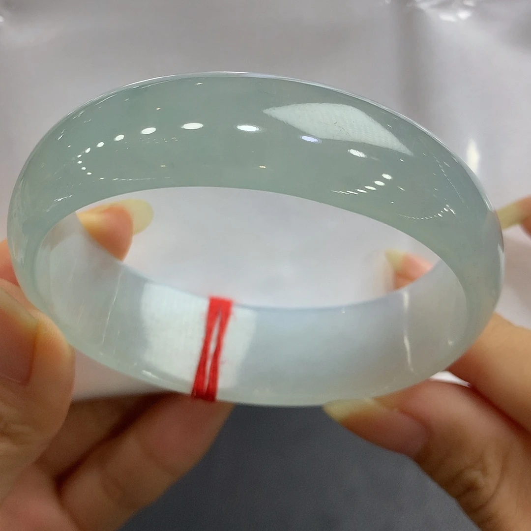 翡翠未镶嵌手镯翡翠手镯62宽版轮胎