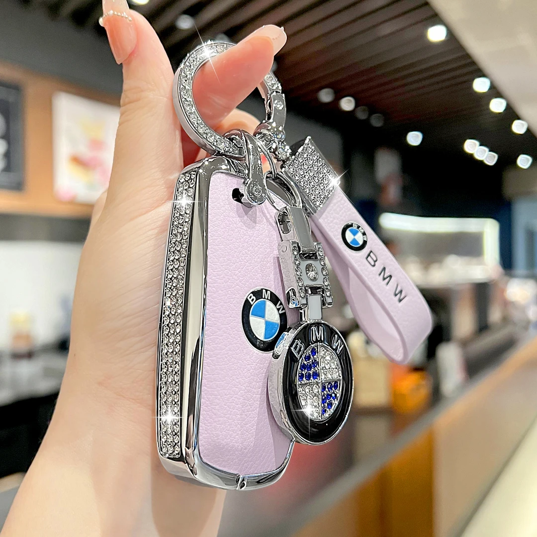 宝马钥匙套老款3系5系4系2系7系X1X3X4X5三系320/325li车真皮扣女