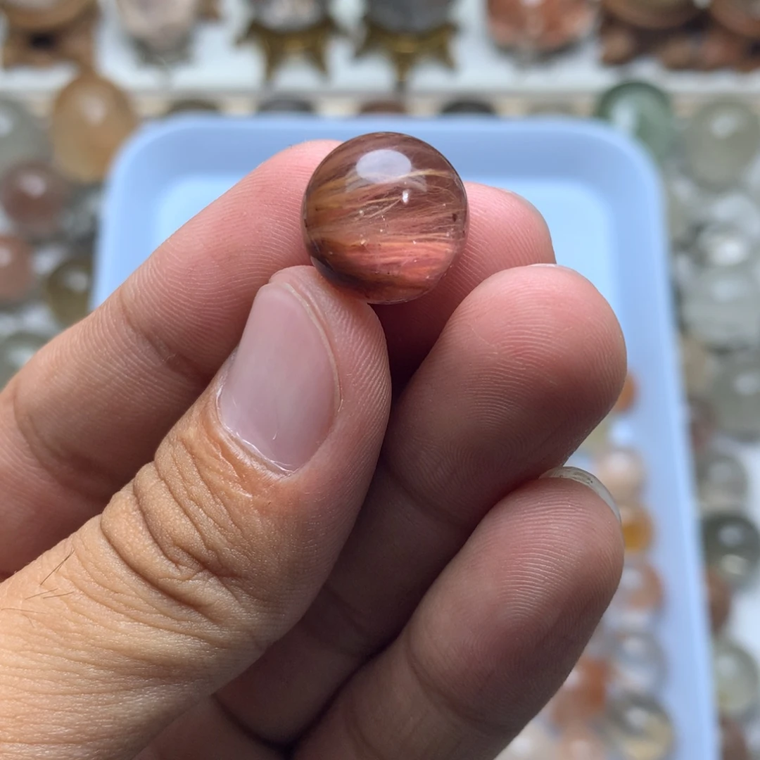 b****未镶嵌珠宝半成品水晶兔毛球