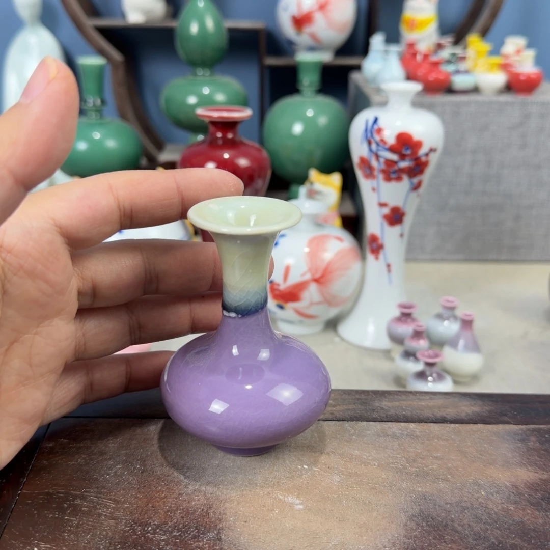 陶瓷手工小花器摆件