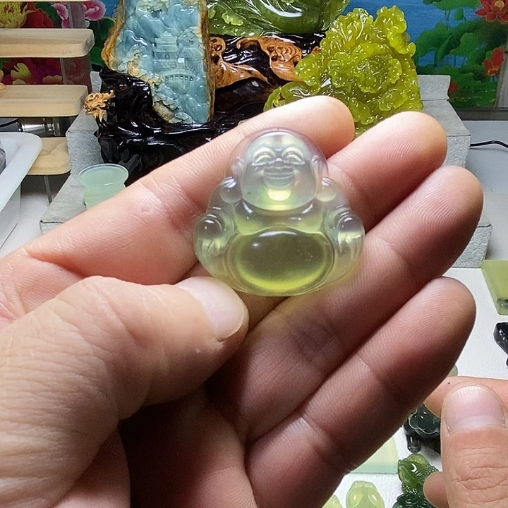 蛇纹石玉未镶嵌挂件