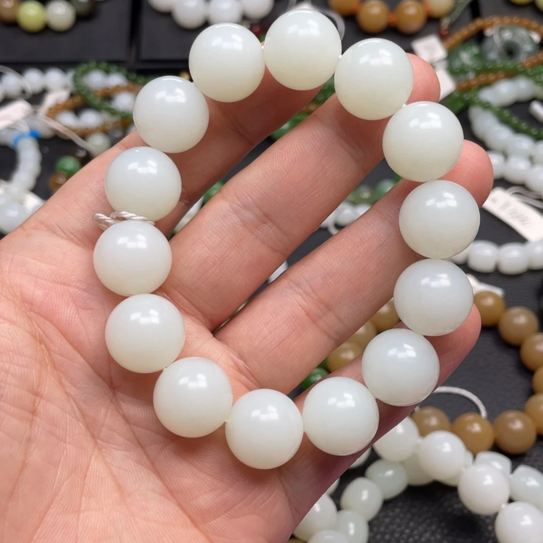 和田玉未镶嵌手链16