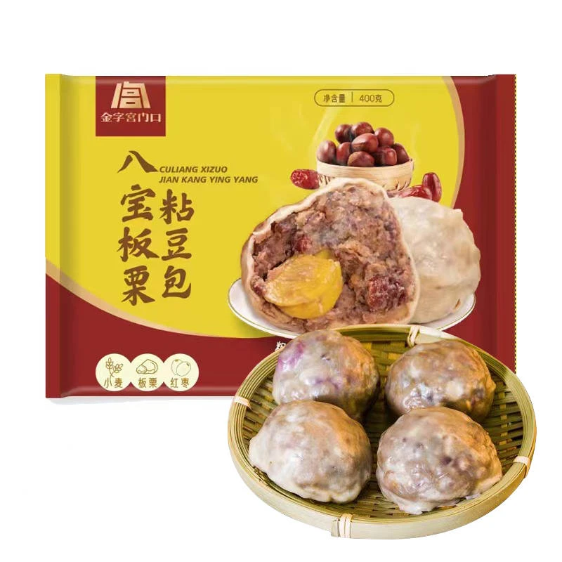 金字宫门口八宝板栗粘豆包100g*4