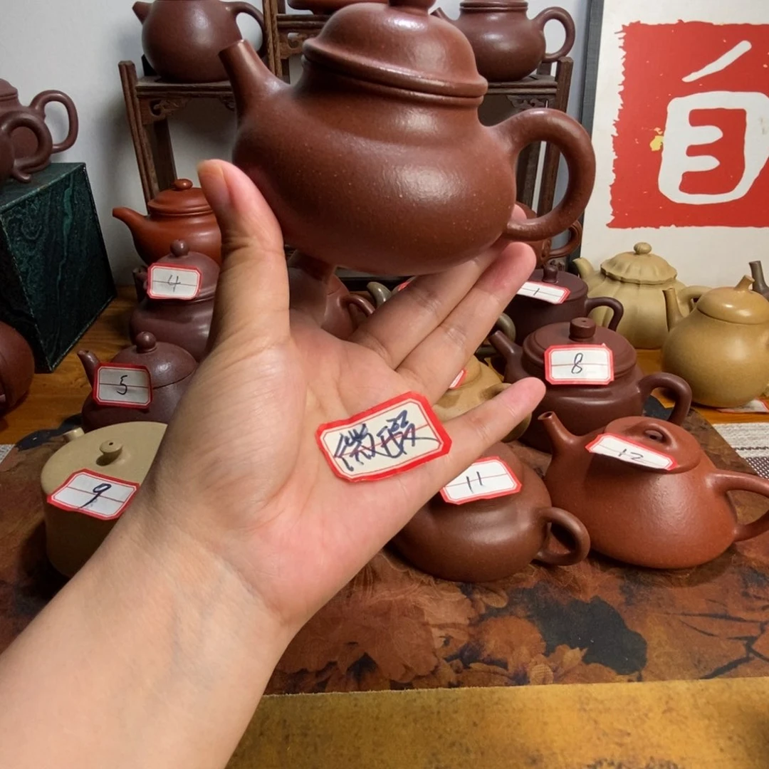 茶壶紫砂天青容天 半手工 微微瑕