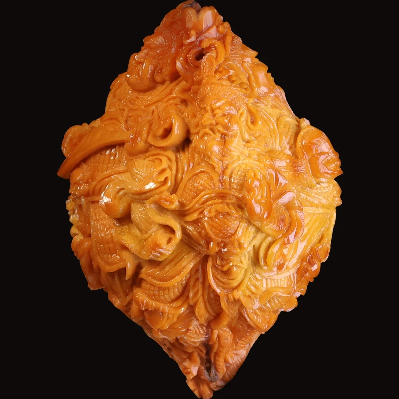 许忠英核雕 3.0大籽四大天王橄榄核雕文玩纯手工苏工风调雨顺吊坠