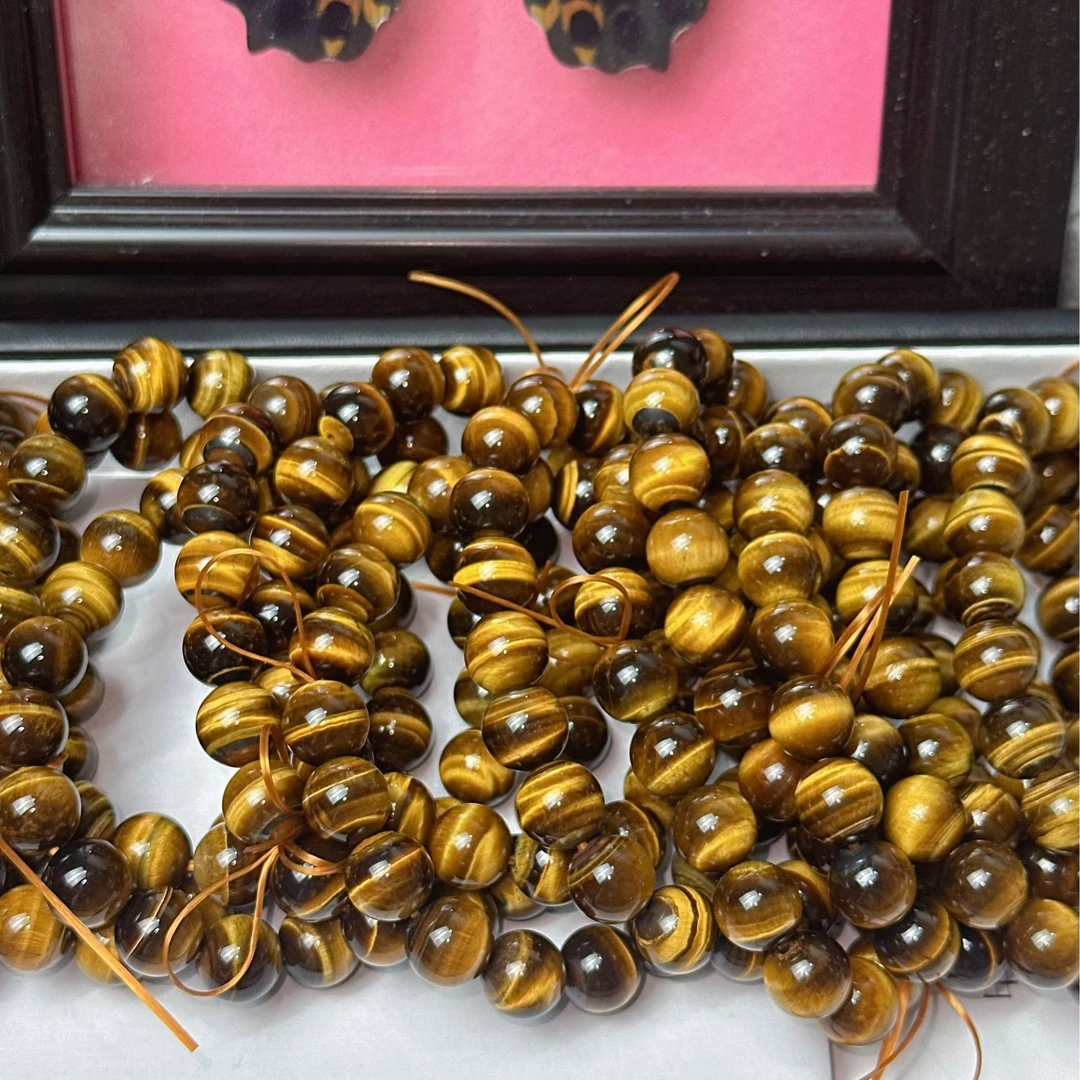 【Yowen】天然虎眼石 黄虎眼 时尚百搭 情侣搭配 （天然默认微瑕）