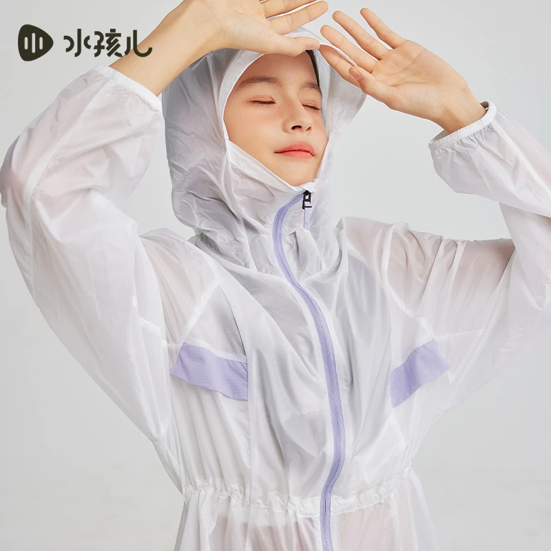 水孩儿童装25夏季新款女童防晒衣UPF50+原纱防晒中大童皮肤衣薄款
