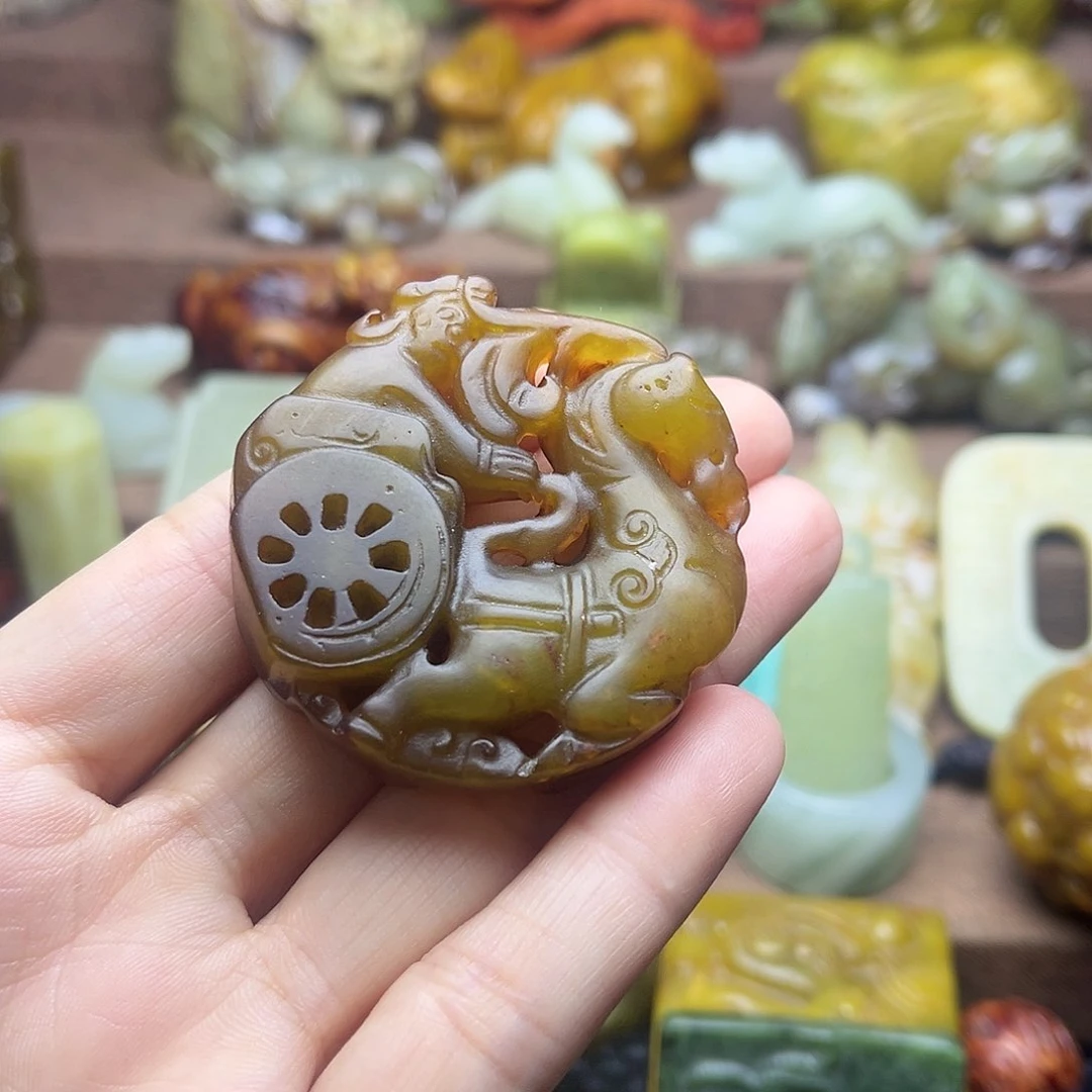 白玉菩提吊坠6。。