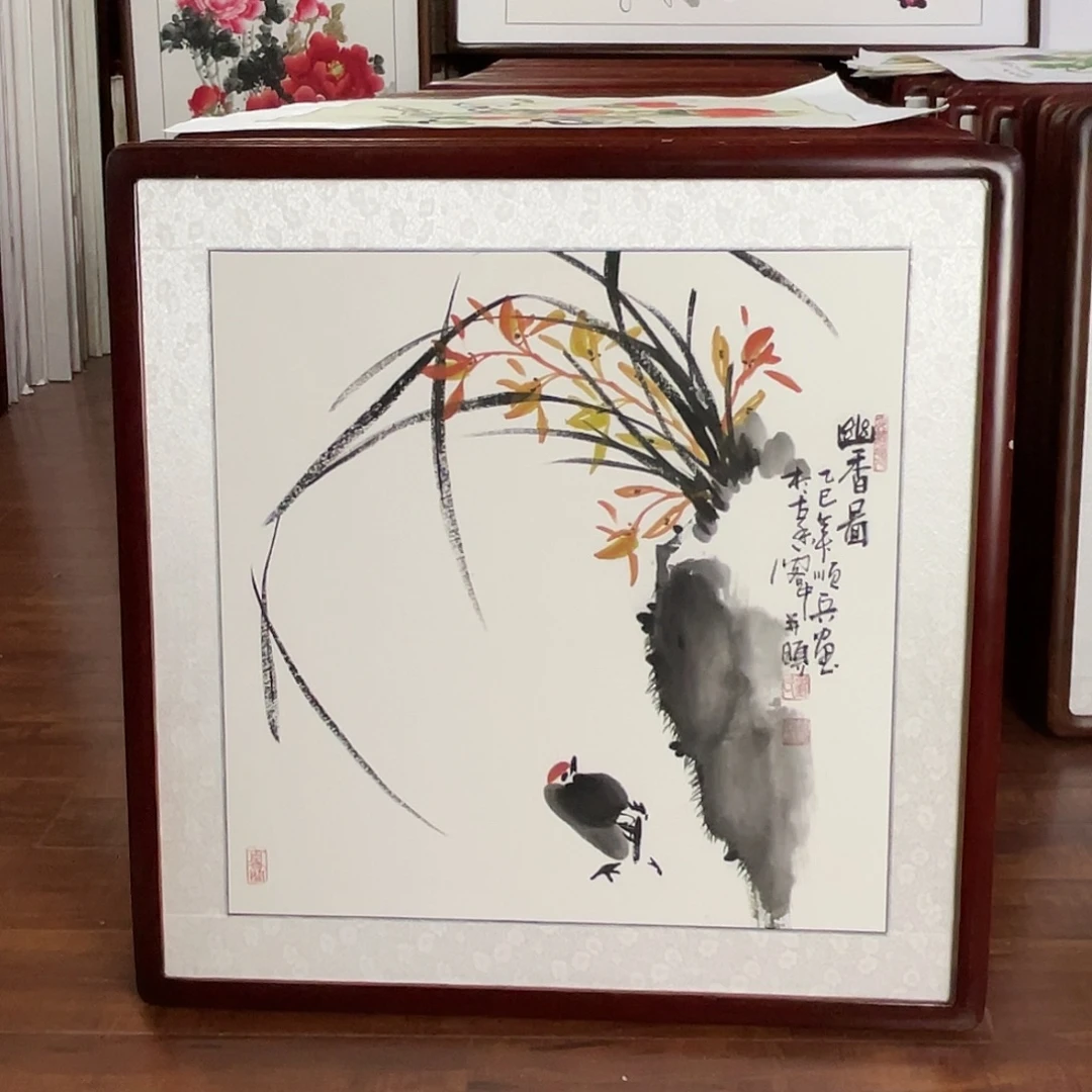 国画带框尺寸63*63厘米