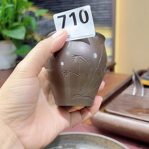人****…戬谷龙窑坭兴陶柴烧茶杯710