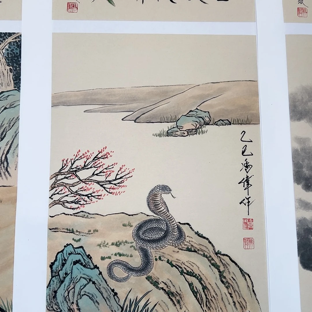 国画冯伟老师亲笔手绘国画作品慧