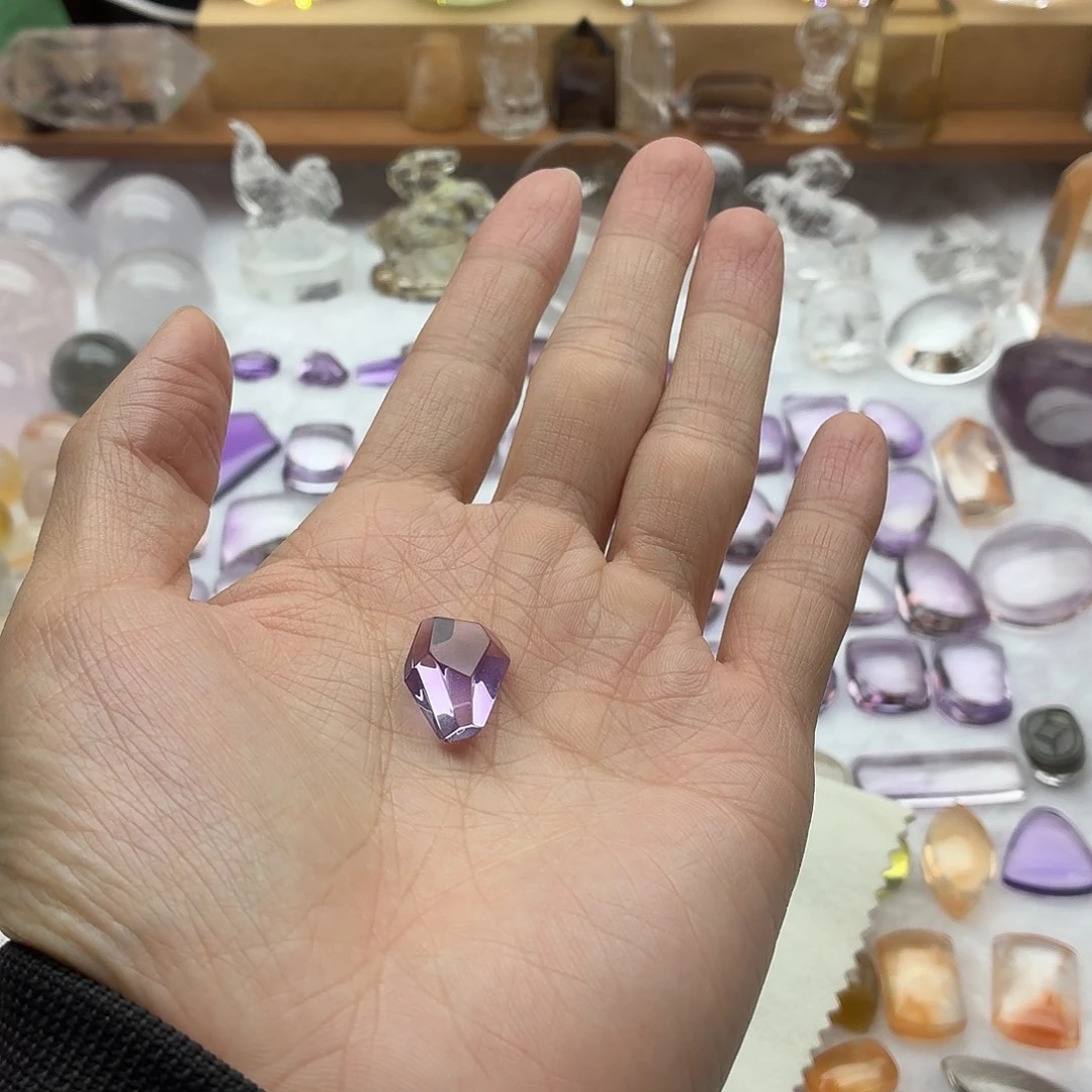 卡***卡未镶嵌珠宝半成品紫晶