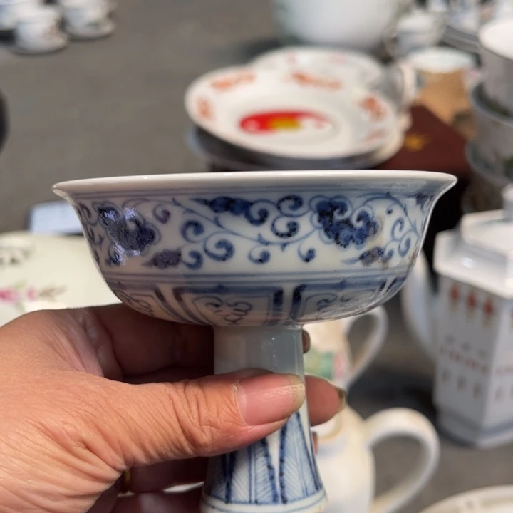 清花高足杯……檀*坡