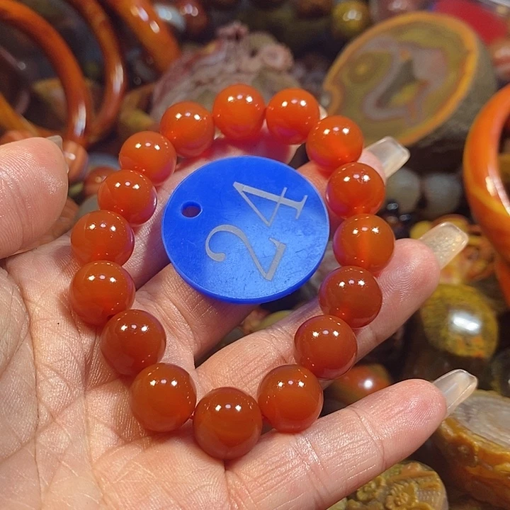 玛瑙/玉髓手链未镶嵌红****醉