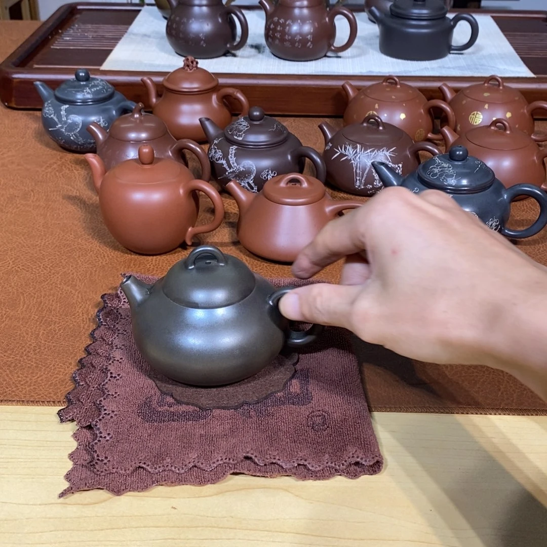 用***0微瑕特价广西钦州坭兴陶手工茶具170ml