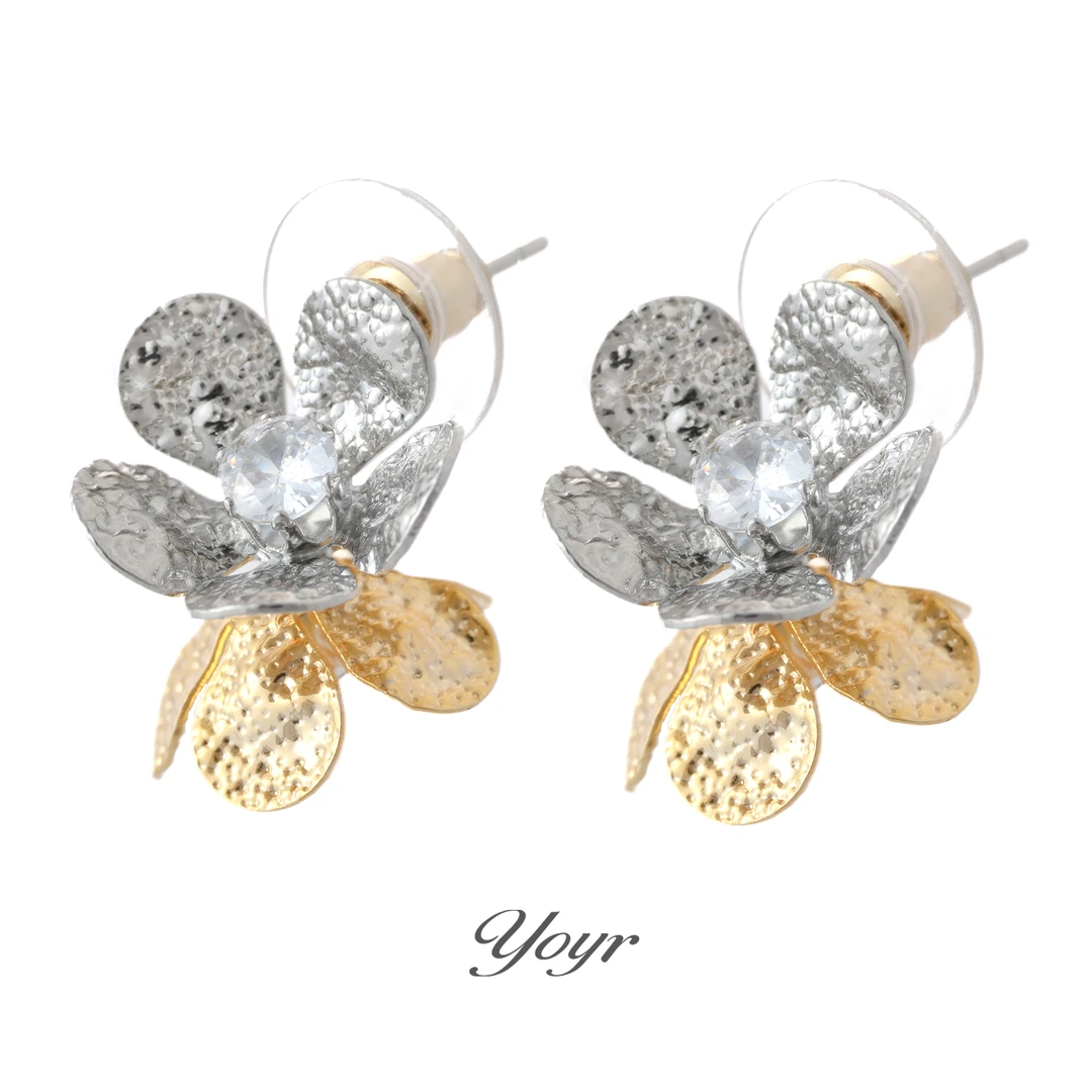 YOYR 黄铜耳饰 风铃幻响耳钉气质时尚精致高级感凹凸感设计师耳环