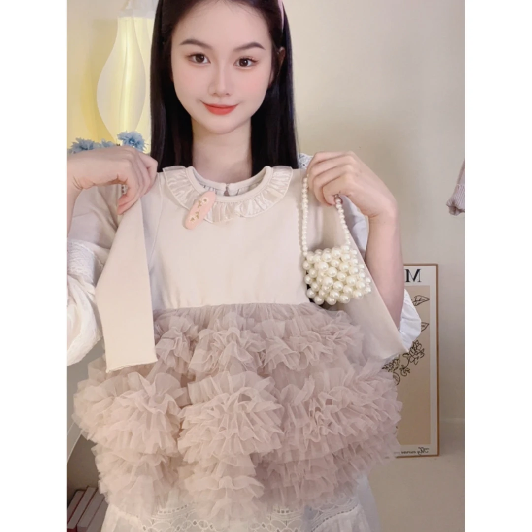 女童宝宝连衣裙秋季韩系童装婴幼童公主裙长袖蛋糕蓬蓬裙