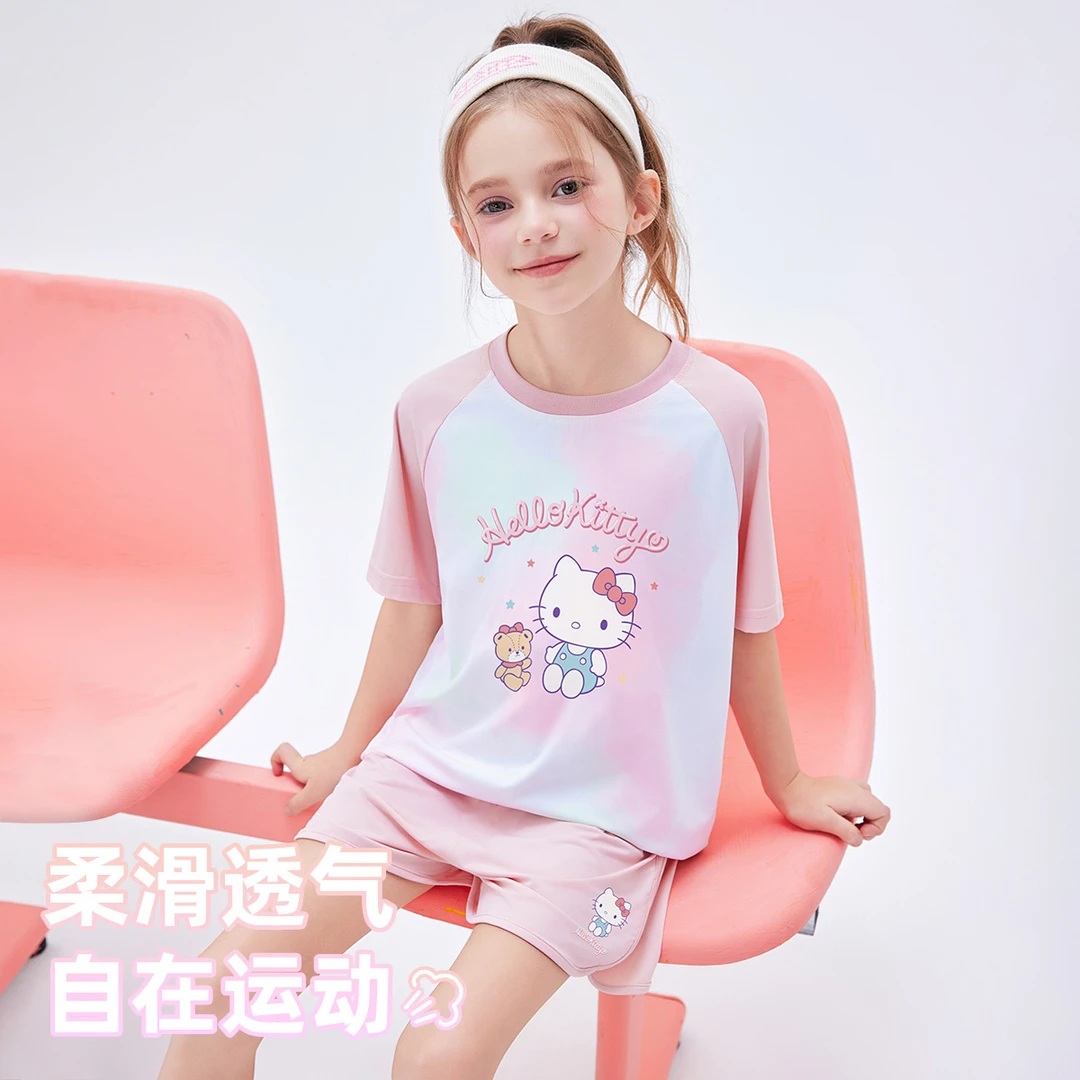 女童夏季套装2025款时尚休闲运动女宝宝两件套