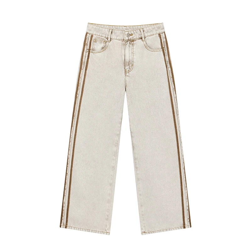 【达人专属】设计感牛仔直筒裤N2605