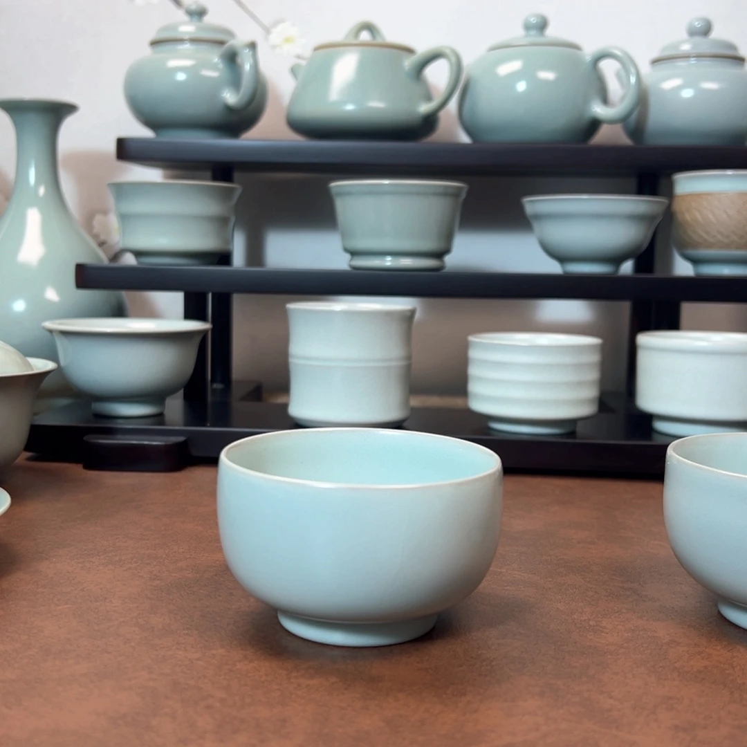 丰***兵陶杯子底款罗汉杯