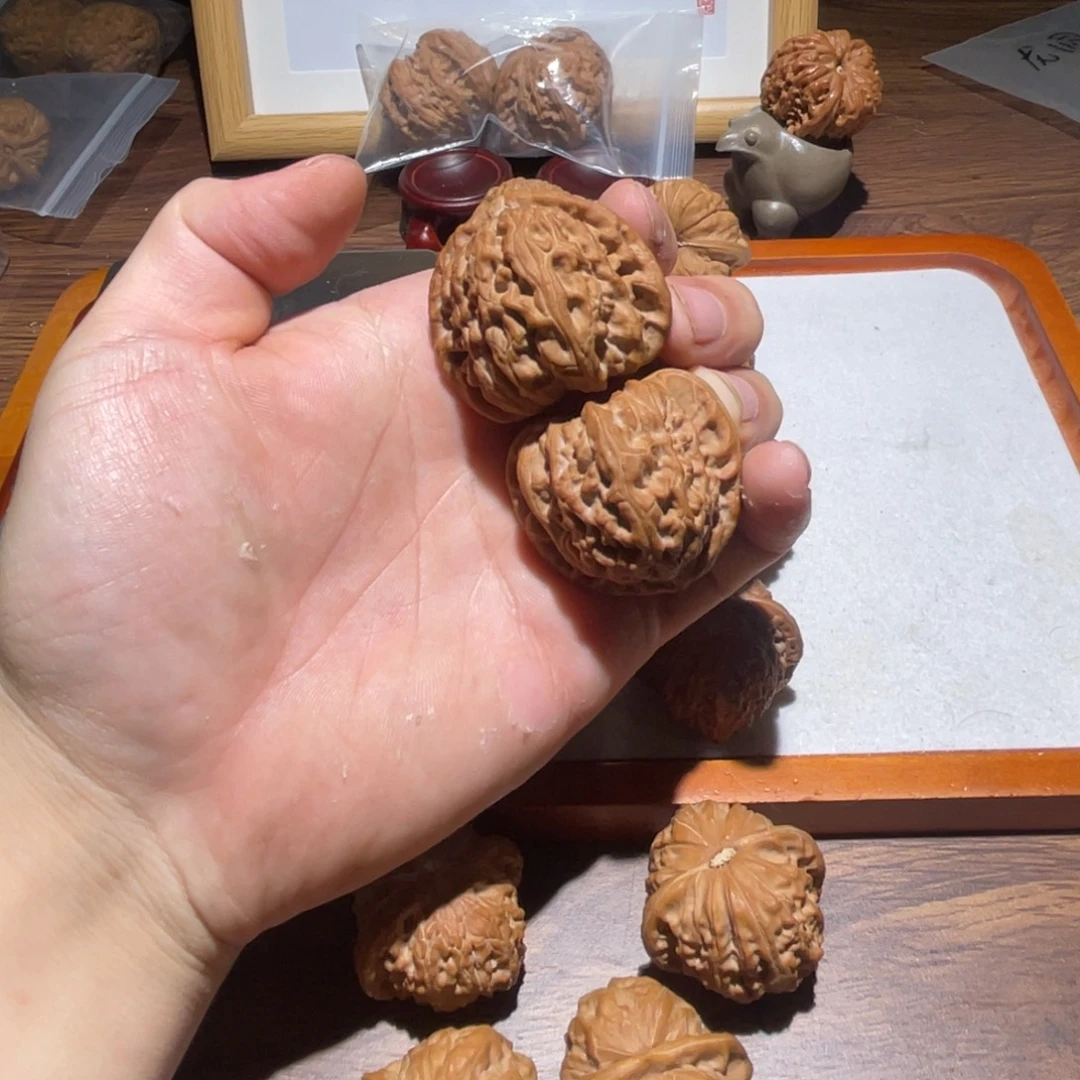 把件文玩核桃41全品白狮子