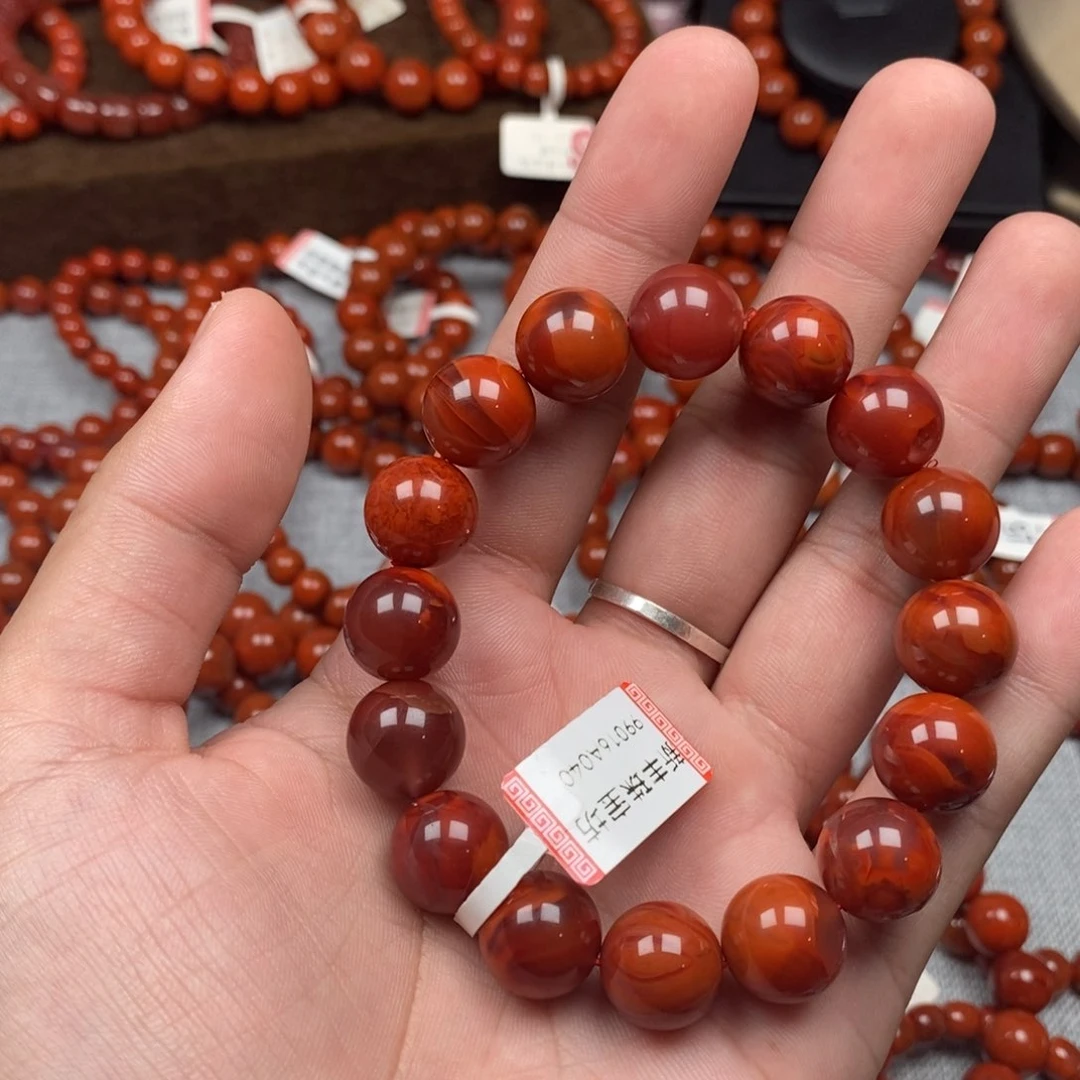 未镶嵌手串南红玛瑙13mm