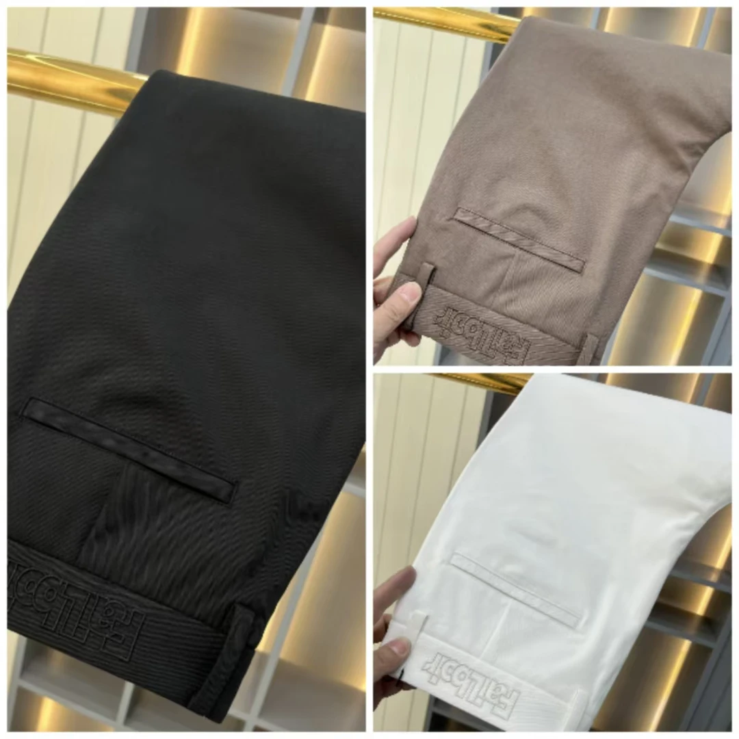 【帝九龍】2025春季新款时尚轻奢舒适百搭男士休闲裤8960618