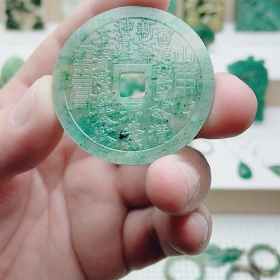 竹***轩独山玉未镶嵌挂件