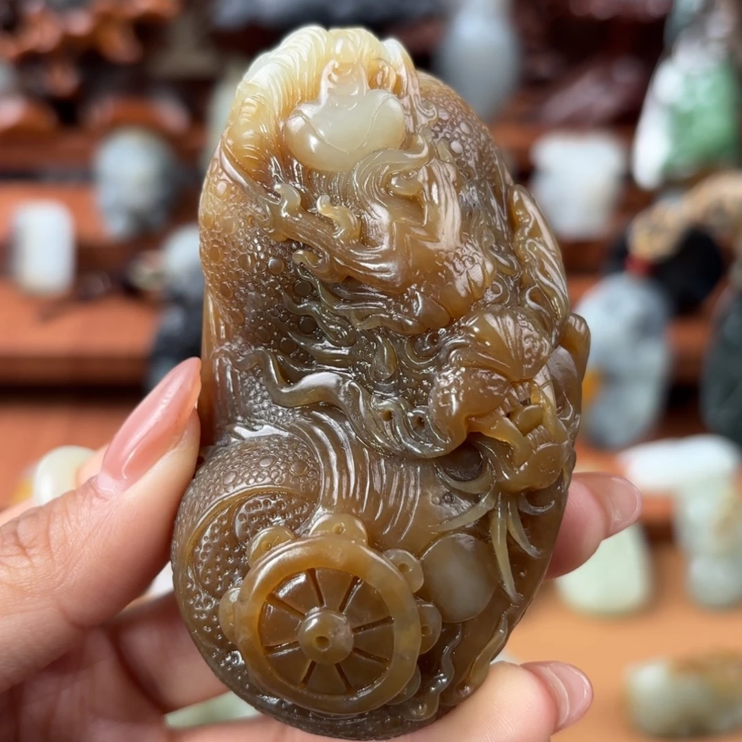 和田玉未镶嵌挂件