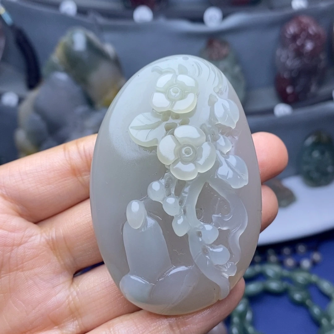 翼***顺玛瑙/玉髓未镶嵌吊坠(不含链)