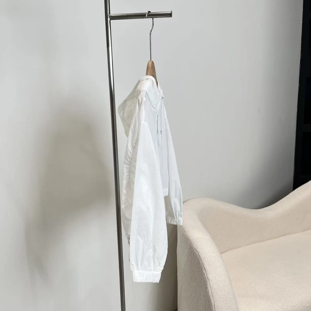 夏款儿童连帽防晒服白色百搭 7791