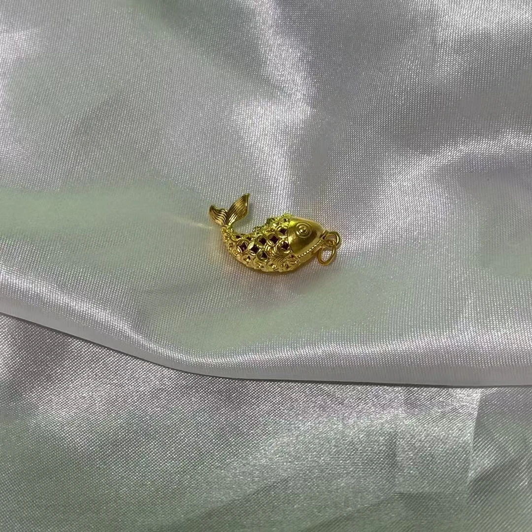 【足金999】锦鲤（素） 5D（编码25120323）