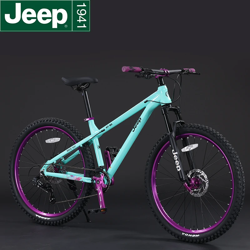 JEEP/吉普「XT80」看门狗油碟山地自行车8速专业越野成人女款山地车