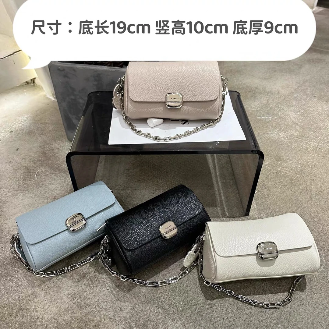 【梓俊箱包】8869轻便笔筒包翻盖大容量休闲单肩腋下女包斜跨