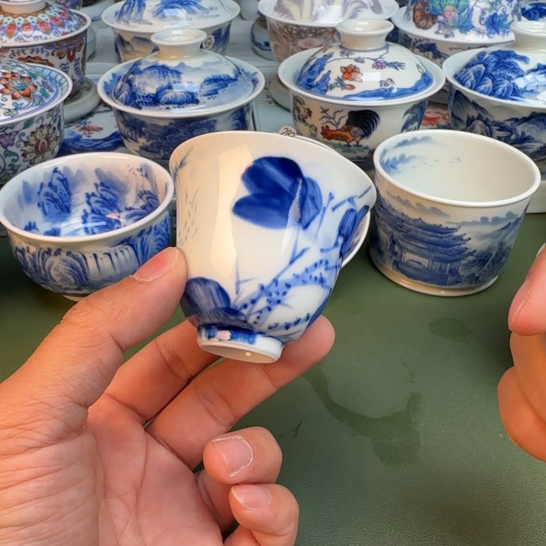 纯手工纯手绘茶具石头292
