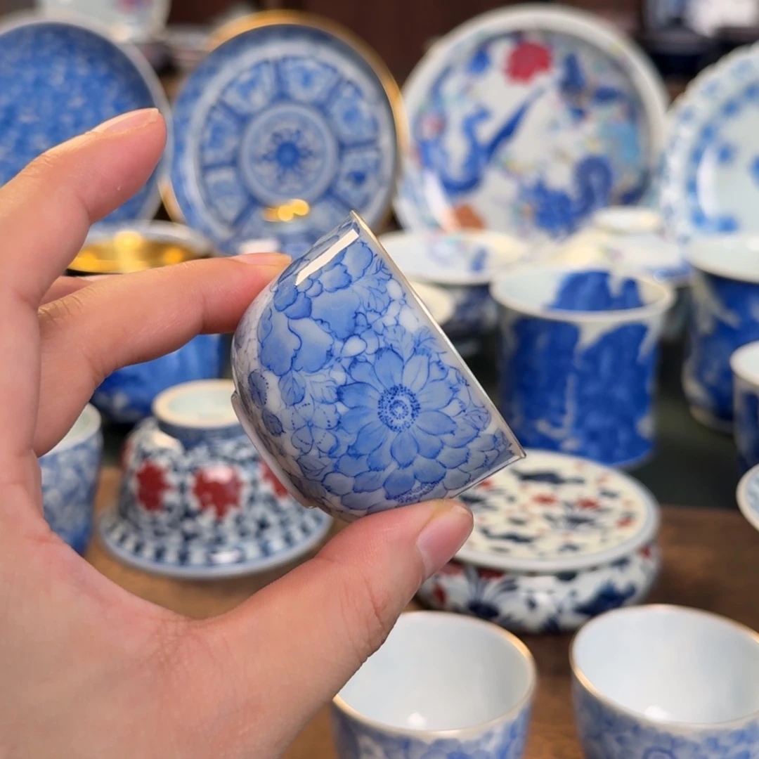 纯手工手绘陶瓷茶具