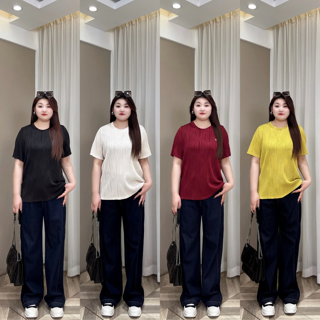 【现货仅上衣】PMM81647 早春新款纯色条纹显瘦休闲短袖T